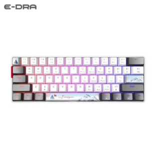 Bàn phím cơ không dây E-Dra EK361W Snow Yellow Switch
