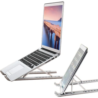 Giá đỡ Laptop/Macbook S-Case hộp kim nhôm đa năng cao cấp-Bạc
